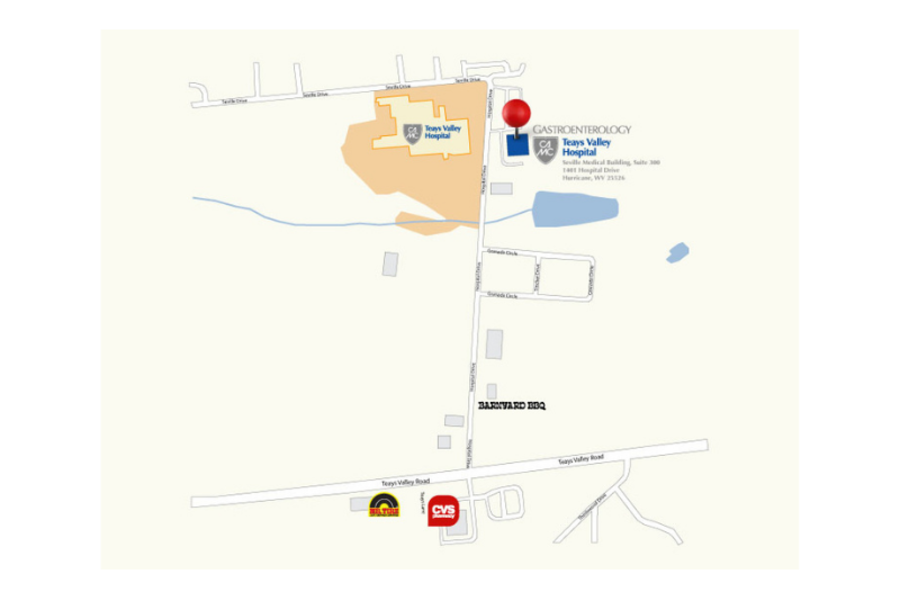 CAMC Gastroenterology map