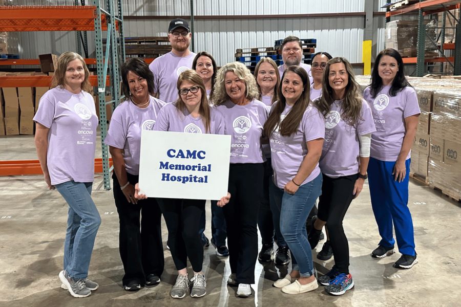 Employees from CAMC Memorial Hospital at United Way Day of Caring