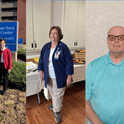 Sister Francis Kirtley, Mary Jo Walter, Bob Douglas